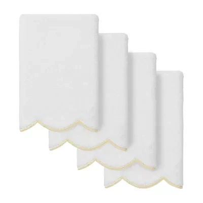Linum Home Textiles Adornia Scallop 4-pc. Fingertip Towel