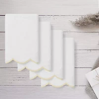 Linum Home Textiles Adornia Scallop 4-pc. Fingertip Towel