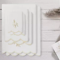 Linum Home Textiles Whitney Scallop -pc. Quick Dry Bath Towel Set