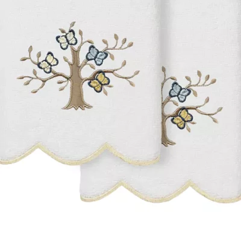 Linum Home Textiles Teresa Scallop 2-pc. Embellished Hand Towel
