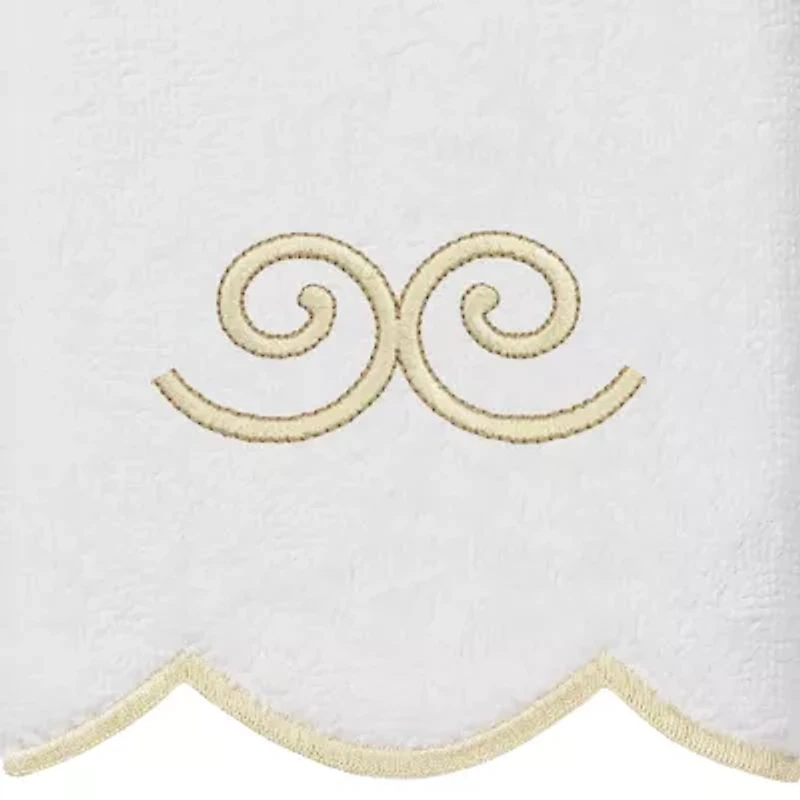 Linum Home Textiles Symmetra Scallop -pc. Quick Dry Bath Towel Set