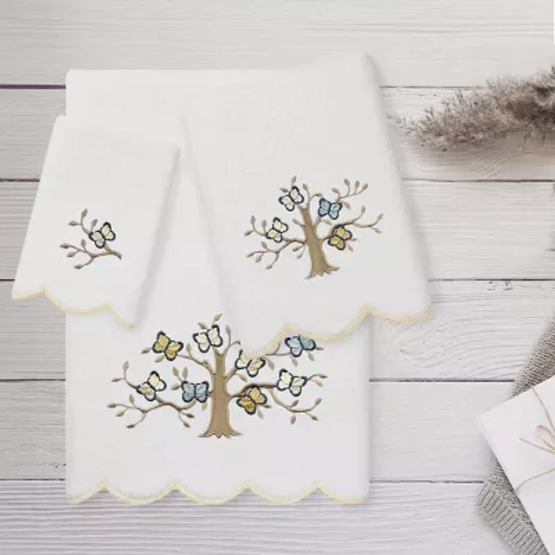 Linum Home Textiles Teresa Scallop 3-pc. Quick Dry Bath Towel Set