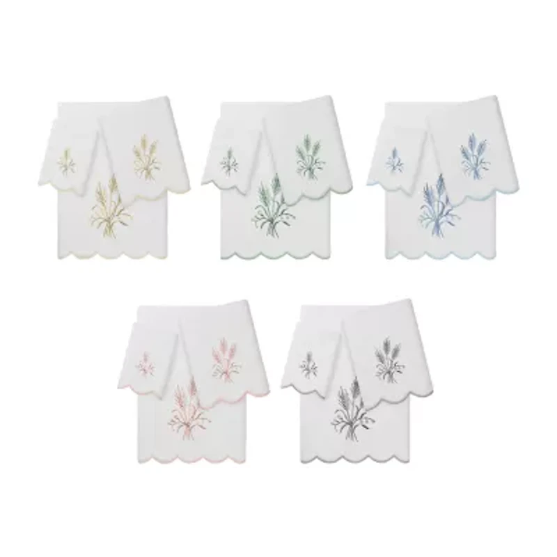 Linum Home Textiles Whitney Scallop 3-pc. Quick Dry Bath Towel Set