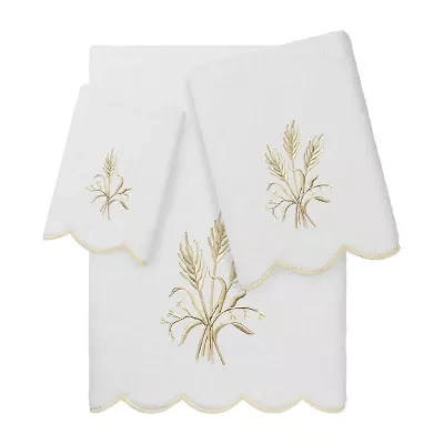 Linum Home Textiles Whitney Scallop 3-pc. Quick Dry Bath Towel Set