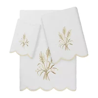 Linum Home Textiles Whitney Scallop 3-pc. Quick Dry Bath Towel Set