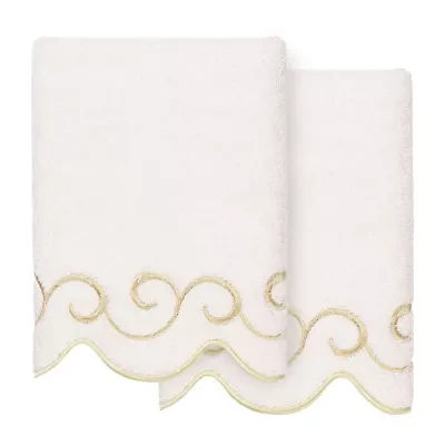 Linum Home Textiles Simplicity Scallop 2-pc. Hand Towel