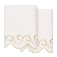 Linum Home Textiles Simplicity Scallop 2-pc. Hand Towel