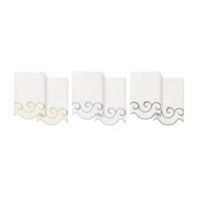 Linum Home Textiles Simplicity Scallop 2-pc. Fingertip Towel