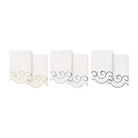 Linum Home Textiles Simplicity Scallop 2-pc. Fingertip Towel