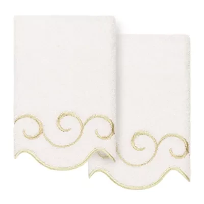 Linum Home Textiles Simplicity Scallop 2-pc. Fingertip Towel