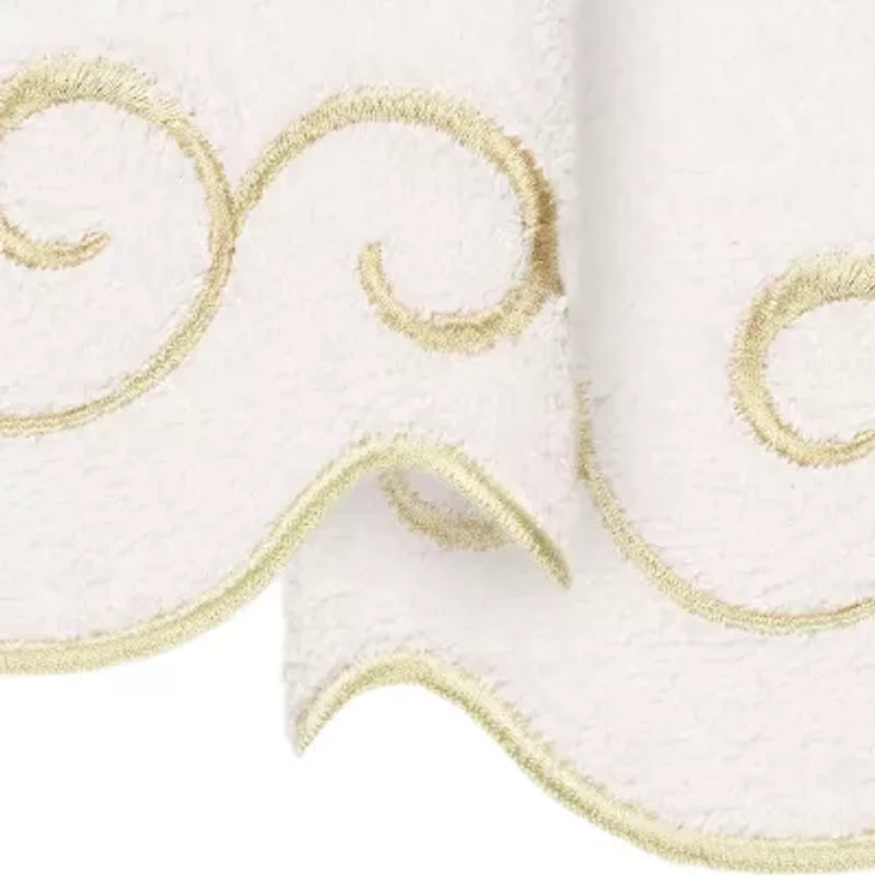 Linum Home Textiles Simplicity Scallop 2-pc. Fingertip Towel