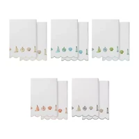 Linum Home Textiles Sea Joy Scallop -pc. Quick Dry Bath Towel Set