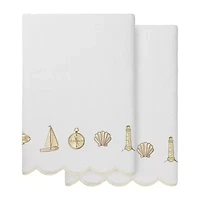 Linum Home Textiles Sea Joy Scallop -pc. Quick Dry Bath Towel Set