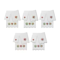 Linum Home Textiles Maui Scallop 3-pc. Quick Dry Bath Towel Set