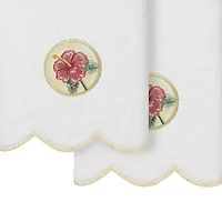 Linum Home Textiles Maui Scallop 2-pc. Embellished Hand Towel