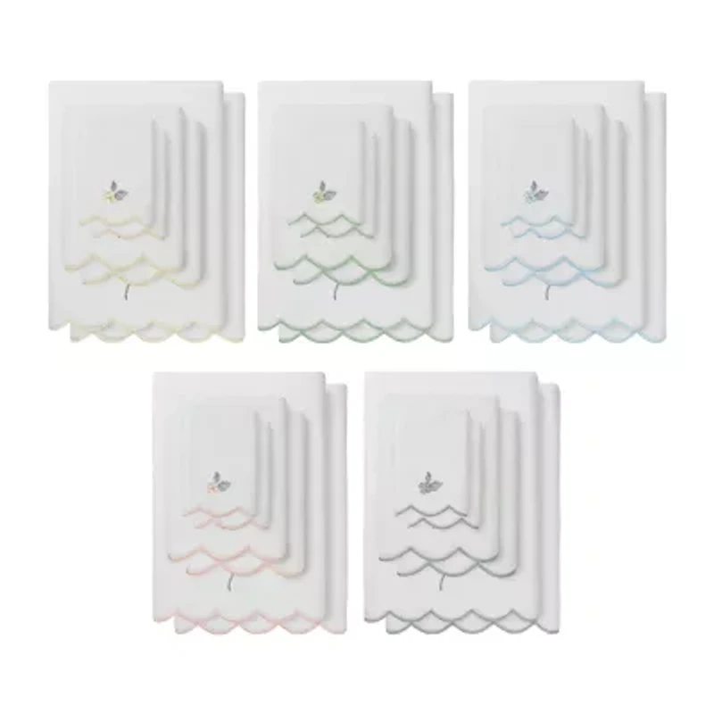 Linum Home Textiles Hydea Scallop 6-pc. Quick Dry Bath Towel Set