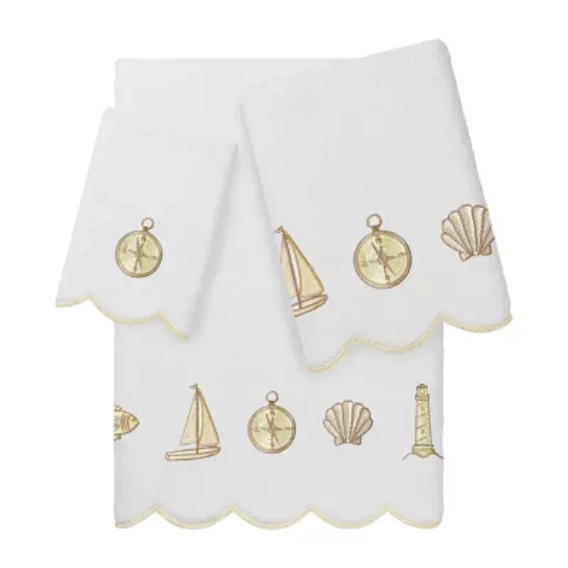 Linum Home Textiles Sea Joy Scallop -pc. Quick Dry Bath Towel Set