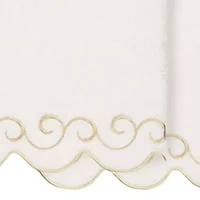 Linum Home Textiles Simplicity Scallop 2-pc. Quick Dry Bath Towel Set