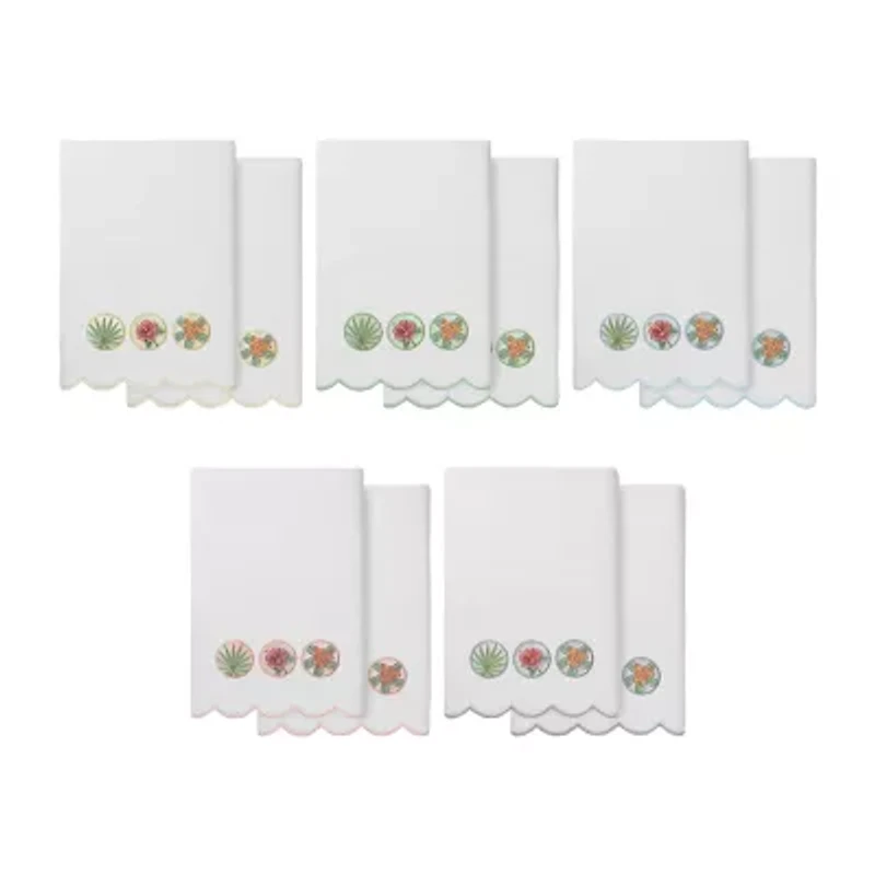 Linum Home Textiles Maui Scallop 2-pc. Quick Dry Bath Towel Set