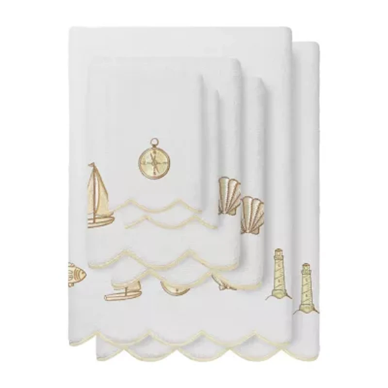 Linum Home Textiles Sea Joy Scallop 6-pc. Quick Dry Bath Towel Set