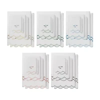 Linum Home Textiles Fish School Scallop -pc. Quick Dry Bath Towel Set