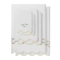 Linum Home Textiles Fish School Scallop -pc. Quick Dry Bath Towel Set