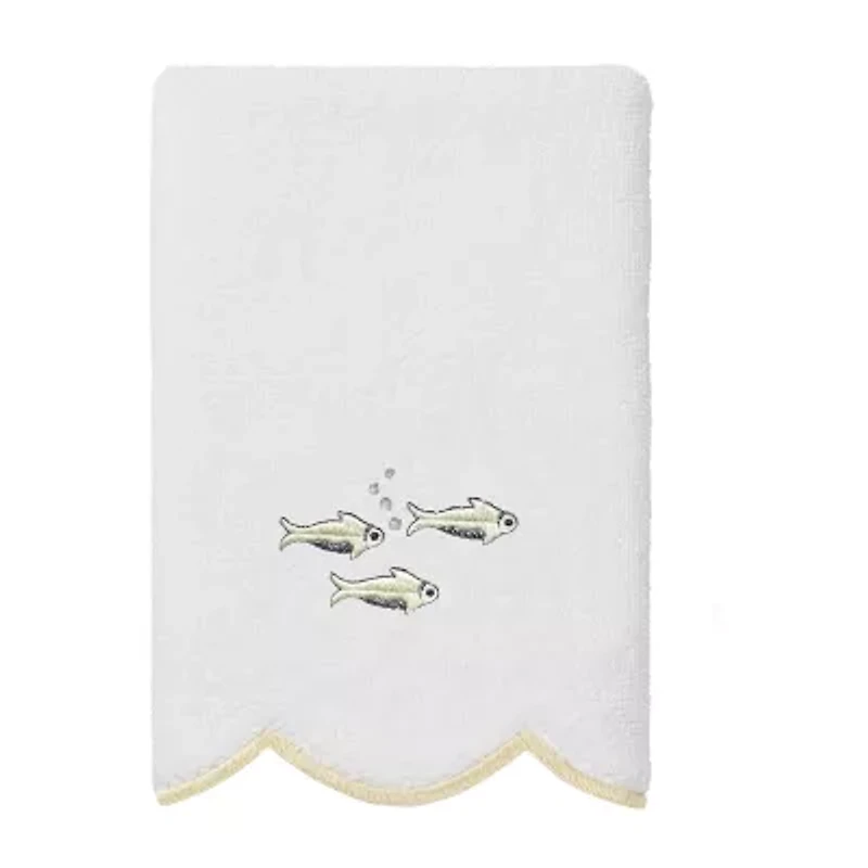 Linum Home Textiles Fish School Scallop -pc. Quick Dry Bath Towel Set