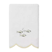 Linum Home Textiles Fish School Scallop -pc. Quick Dry Bath Towel Set
