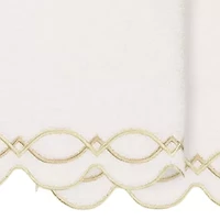 Linum Home Textiles Diamond Chain Scallop 2-pc. Quick Dry Bath Towel Set