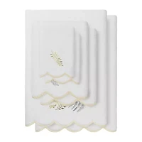 Linum Home Textiles Fern Toss Scallop 6-pc. Quick Dry Bath Towel Set