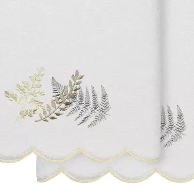 Linum Home Textiles Fern Toss Scallop 2-pc. Quick Dry Bath Towel Set