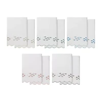 Linum Home Textiles Fish School Scallop 2-pc. Quick Dry Bath Towel Set