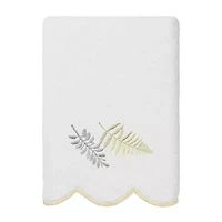 Linum Home Textiles Fern Toss Scallop 3-pc. Quick Dry Bath Towel Set