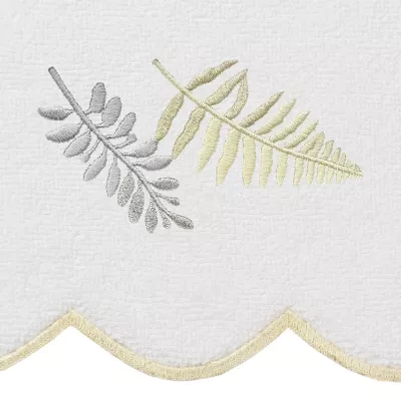 Linum Home Textiles Fern Toss Scallop 3-pc. Quick Dry Bath Towel Set