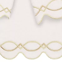 Linum Home Textiles Diamond Chain Scallop 3-pc. Quick Dry Bath Towel Set