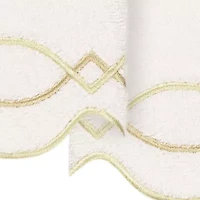 Linum Home Textiles Diamond Chain Scallop 2-pc. Fingertip Towel