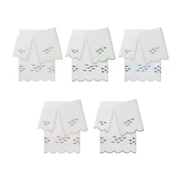 Linum Home Textiles Fish School Scallop 3-pc. Quick Dry Bath Towel Set