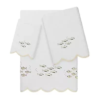 Linum Home Textiles Fish School Scallop 3-pc. Quick Dry Bath Towel Set