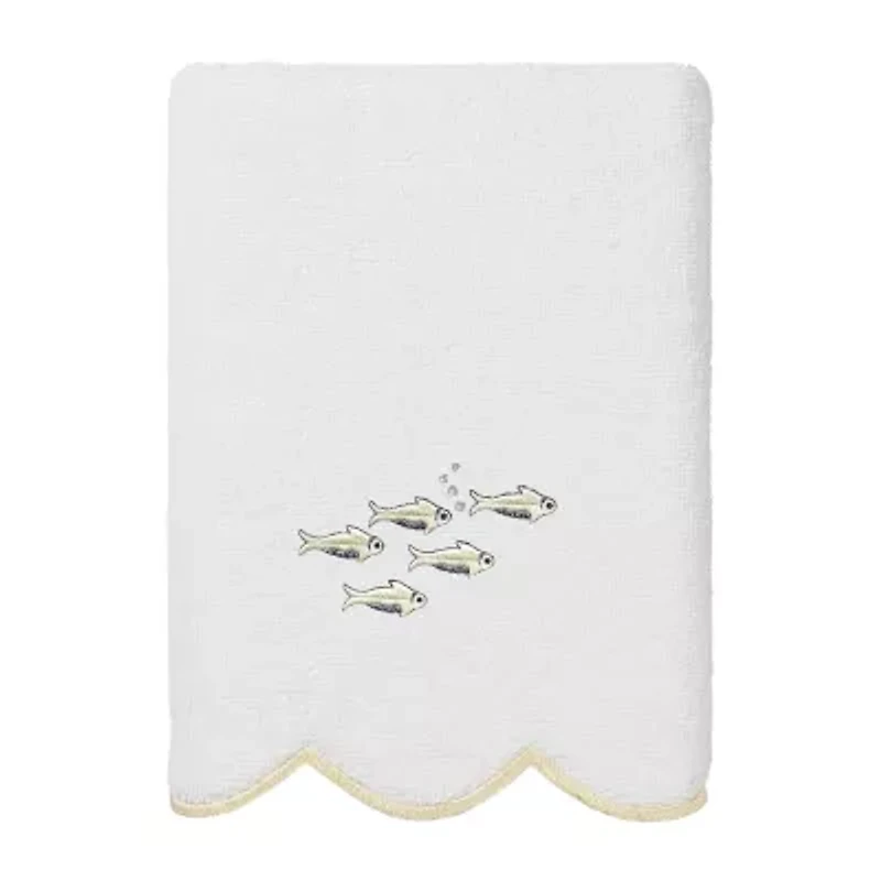 Linum Home Textiles Fish School Scallop 3-pc. Quick Dry Bath Towel Set
