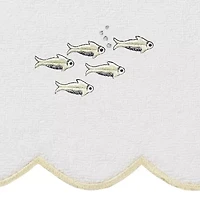 Linum Home Textiles Fish School Scallop 3-pc. Quick Dry Bath Towel Set