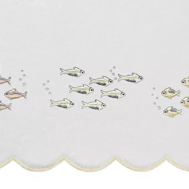 Linum Home Textiles Fish School Scallop 3-pc. Quick Dry Bath Towel Set