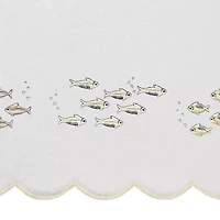 Linum Home Textiles Fish School Scallop 3-pc. Quick Dry Bath Towel Set