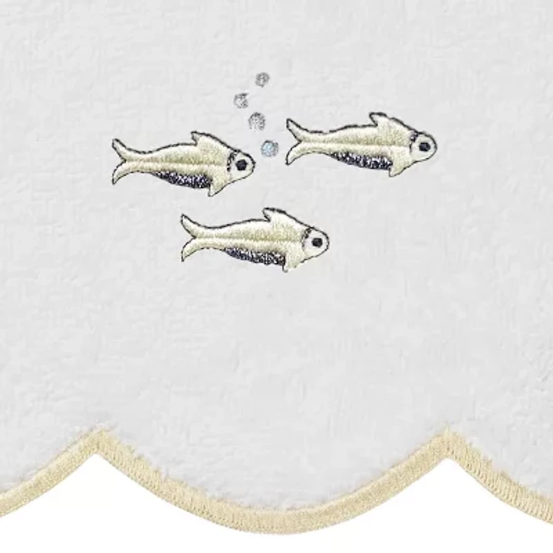Linum Home Textiles Fish School Scallop 3-pc. Quick Dry Bath Towel Set
