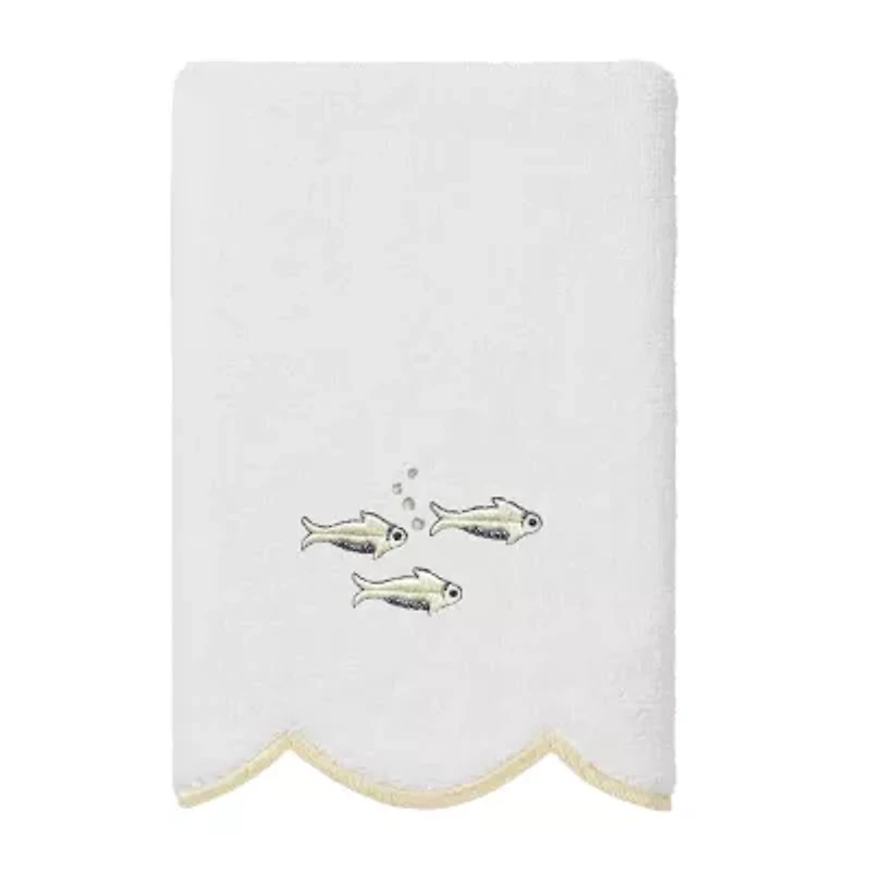 Linum Home Textiles Fish School Scallop 3-pc. Quick Dry Bath Towel Set
