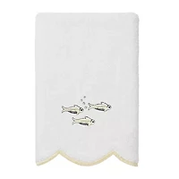 Linum Home Textiles Fish School Scallop 3-pc. Quick Dry Bath Towel Set