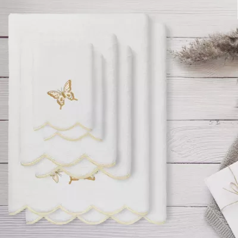 Linum Home Textiles Britney Scallop 6-pc. Quick Dry Bath Towel Set