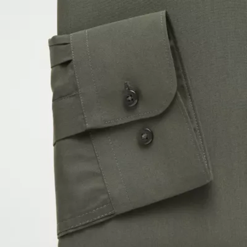 U.S. Polo Assn. Mens Slim Fit Stretch Fabric Long Sleeve Dress Shirt