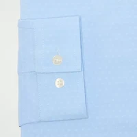 J. Ferrar Ultra Comfort Dobby Mens Regular Fit Stretch Fabric Wrinkle Free Long Sleeve Dress Shirt