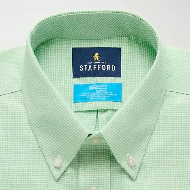 Stafford Coolmax All Season Ecomade Oxford Mens Regular Fit Stretch Fabric Wrinkle Free Long Sleeve Dress Shirt | Brazos Mall Stafford Coolmax All Season Ecomade Oxford Mens Regular Fit Stretch Fabric Wrinkle Free Long Sleeve Dress Shirt | Brazos Mall
