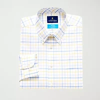 Stafford Coolmax All Season Ecomade Oxford Mens Regular Fit Stretch Fabric Wrinkle Free Long Sleeve Dress Shirt